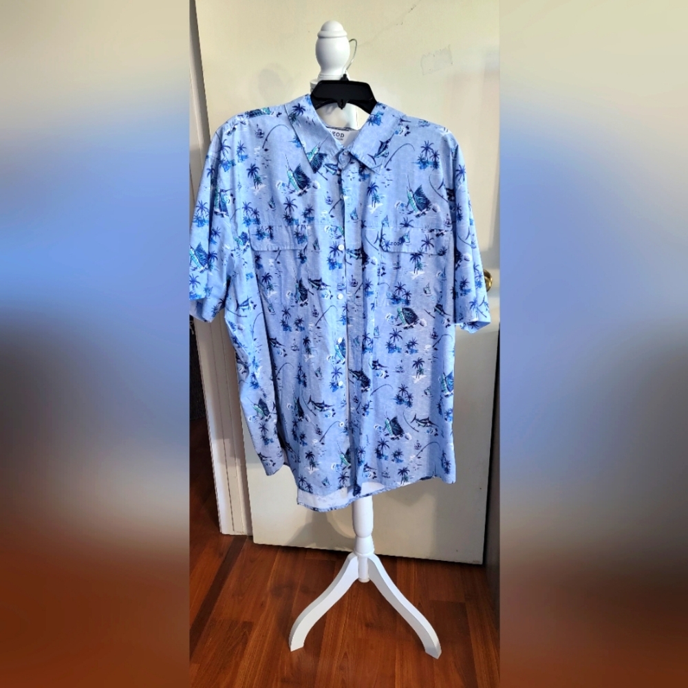 Men's Izod Salt Water Size XXL light blue